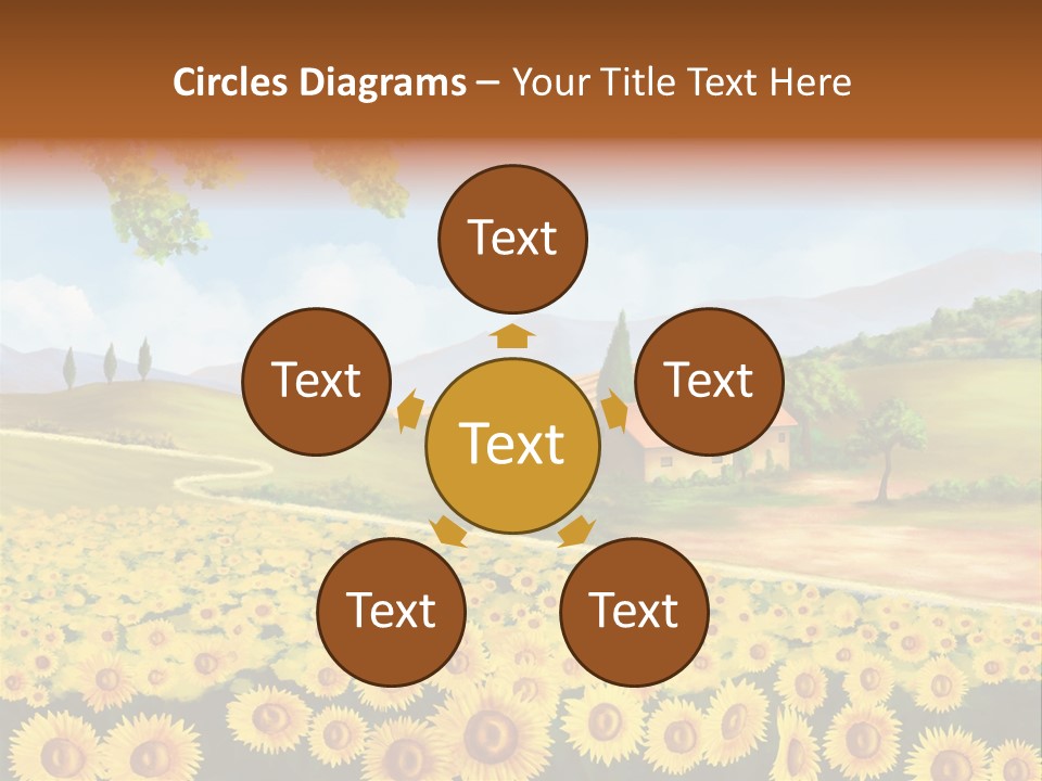 Rural Tuscany House PowerPoint Template