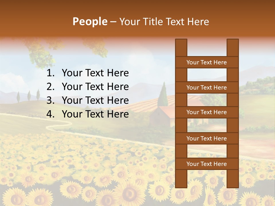 Rural Tuscany House PowerPoint Template