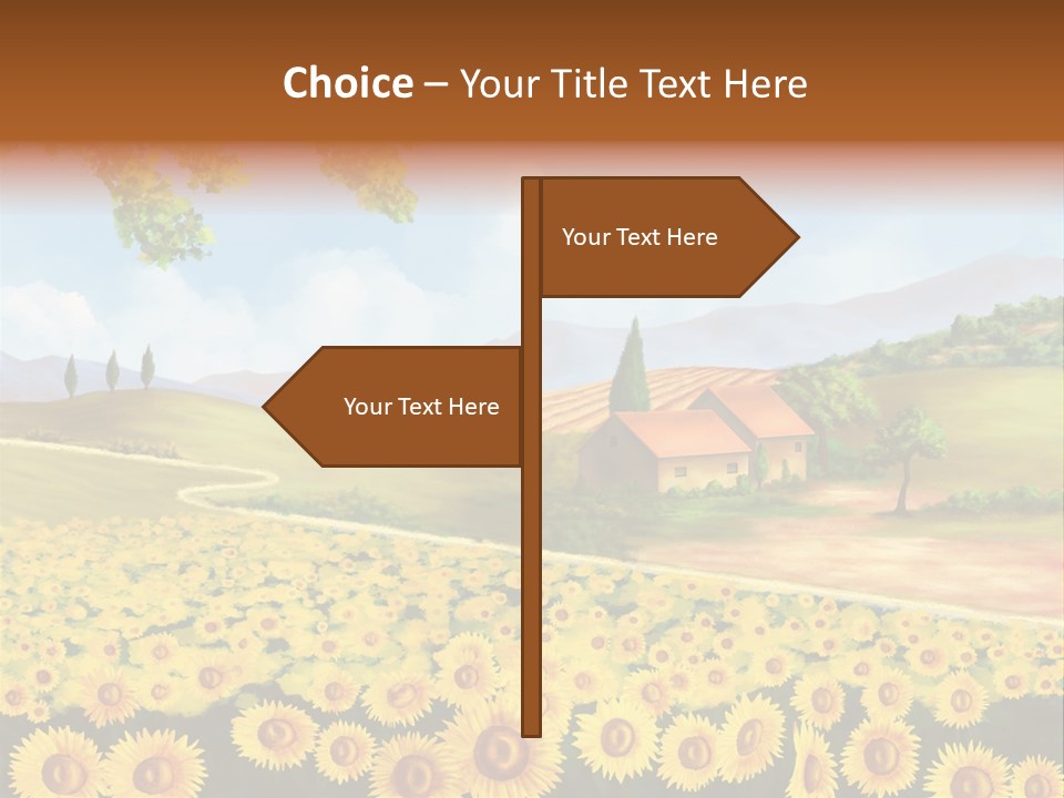 Rural Tuscany House PowerPoint Template