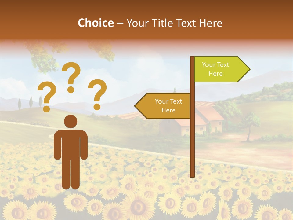 Rural Tuscany House PowerPoint Template