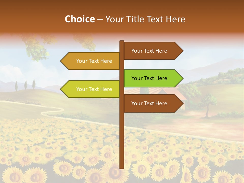 Rural Tuscany House PowerPoint Template