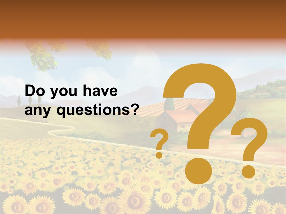 Rural Tuscany House PowerPoint Template