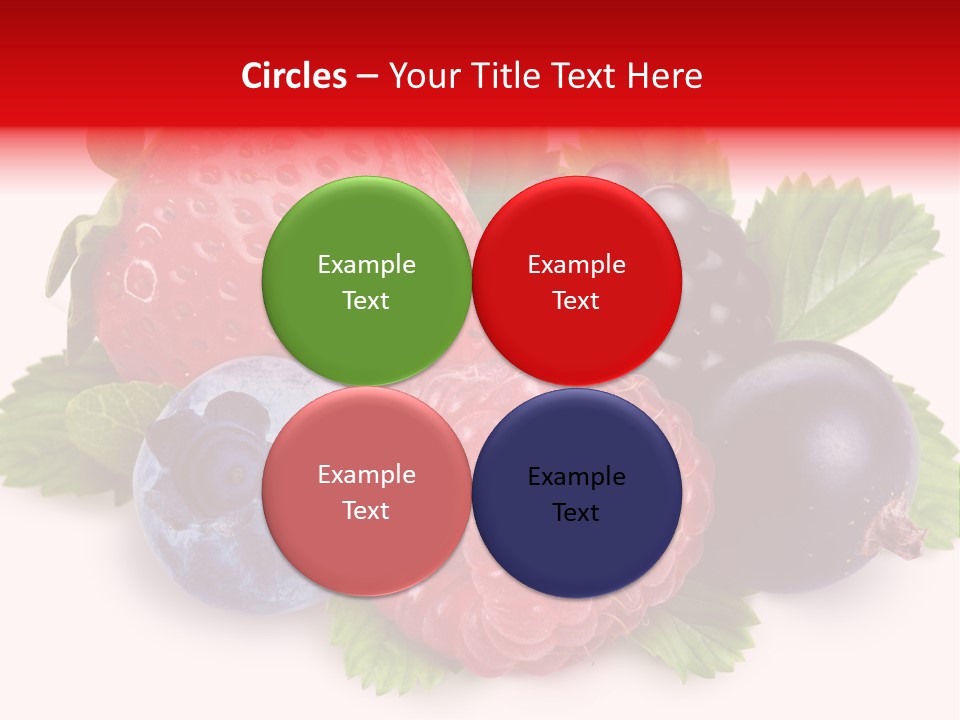 Food Strawberry Mix PowerPoint Template
