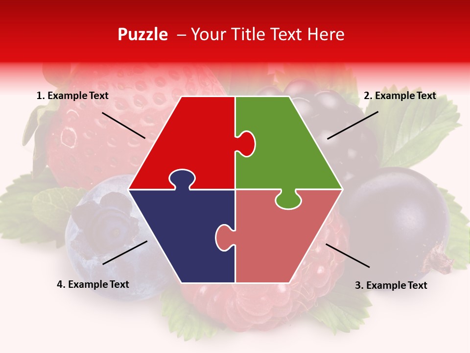 Food Strawberry Mix PowerPoint Template