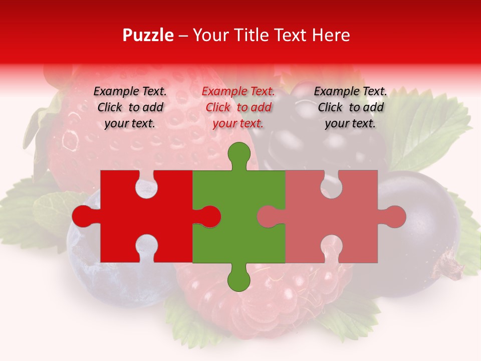 Food Strawberry Mix PowerPoint Template