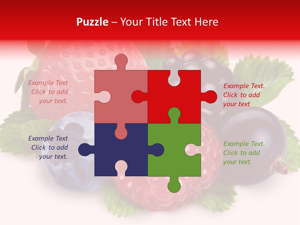 Food Strawberry Mix PowerPoint Template