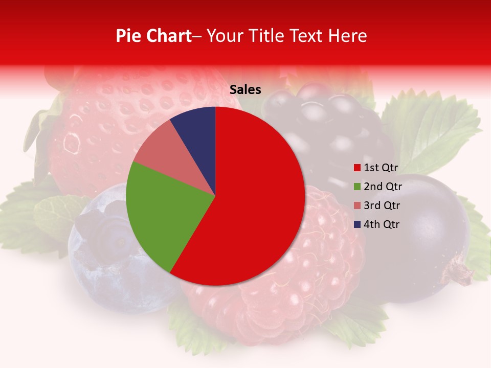 Food Strawberry Mix PowerPoint Template