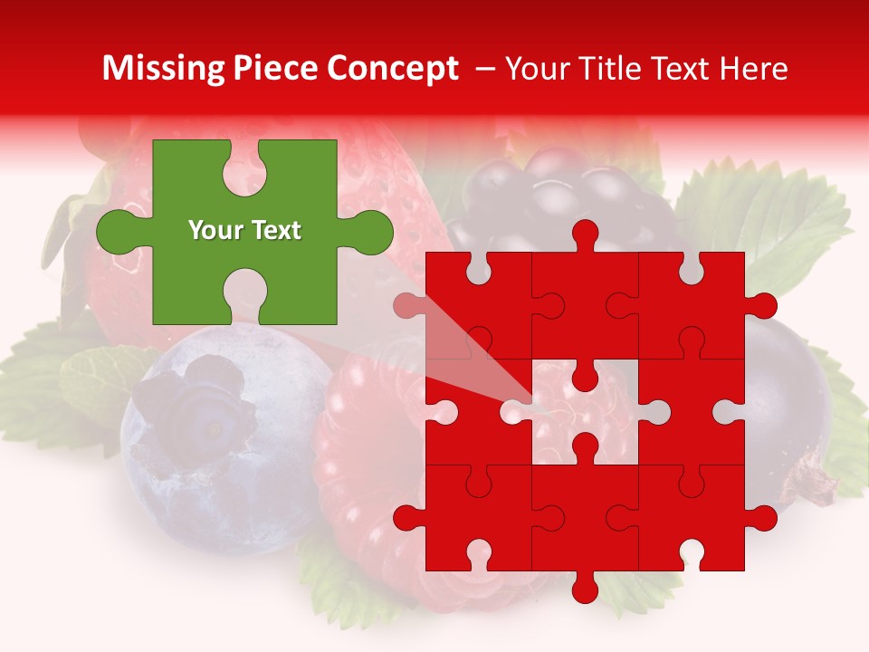 Food Strawberry Mix PowerPoint Template
