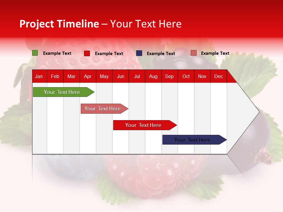 Food Strawberry Mix PowerPoint Template