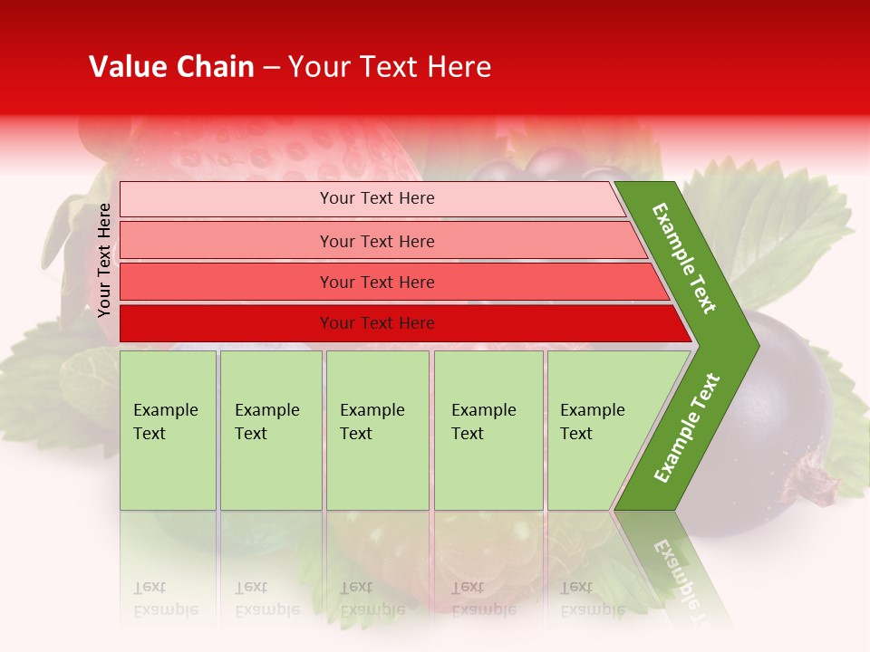 Food Strawberry Mix PowerPoint Template
