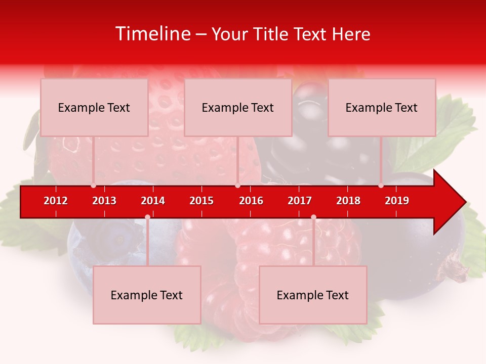 Food Strawberry Mix PowerPoint Template