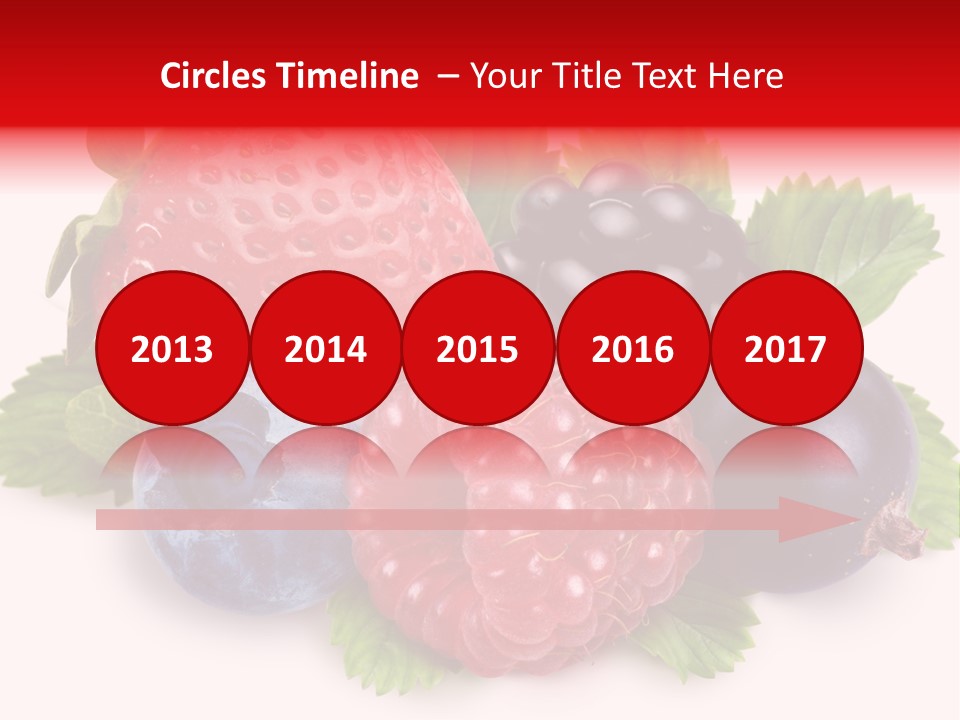Food Strawberry Mix PowerPoint Template