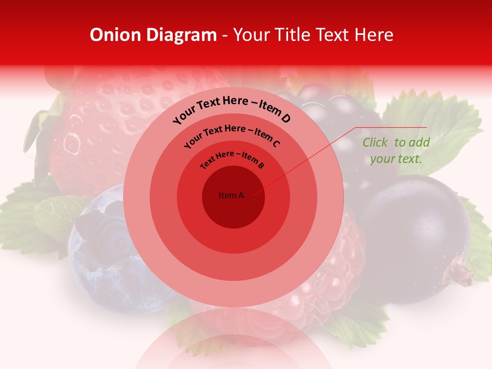 Food Strawberry Mix PowerPoint Template