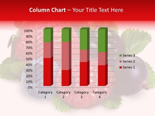 Food Strawberry Mix PowerPoint Template