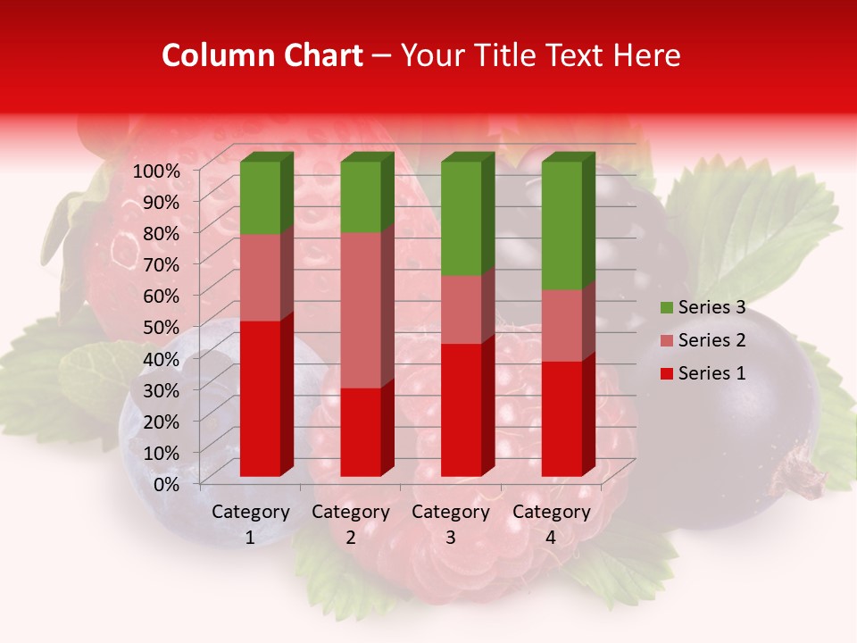 Food Strawberry Mix PowerPoint Template