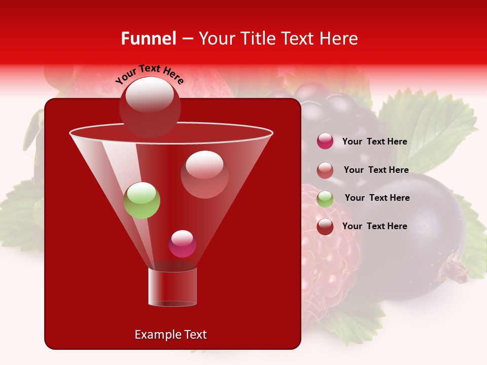 Food Strawberry Mix PowerPoint Template