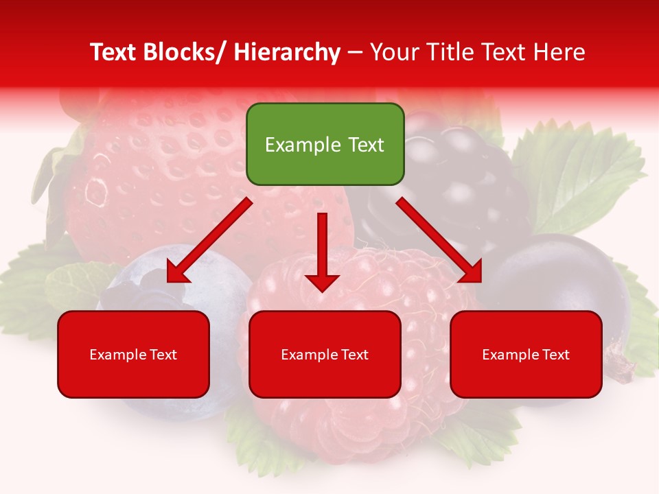 Food Strawberry Mix PowerPoint Template