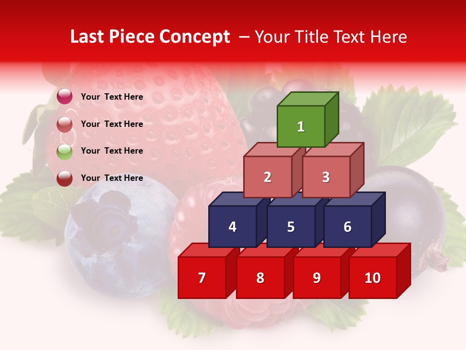 Food Strawberry Mix PowerPoint Template