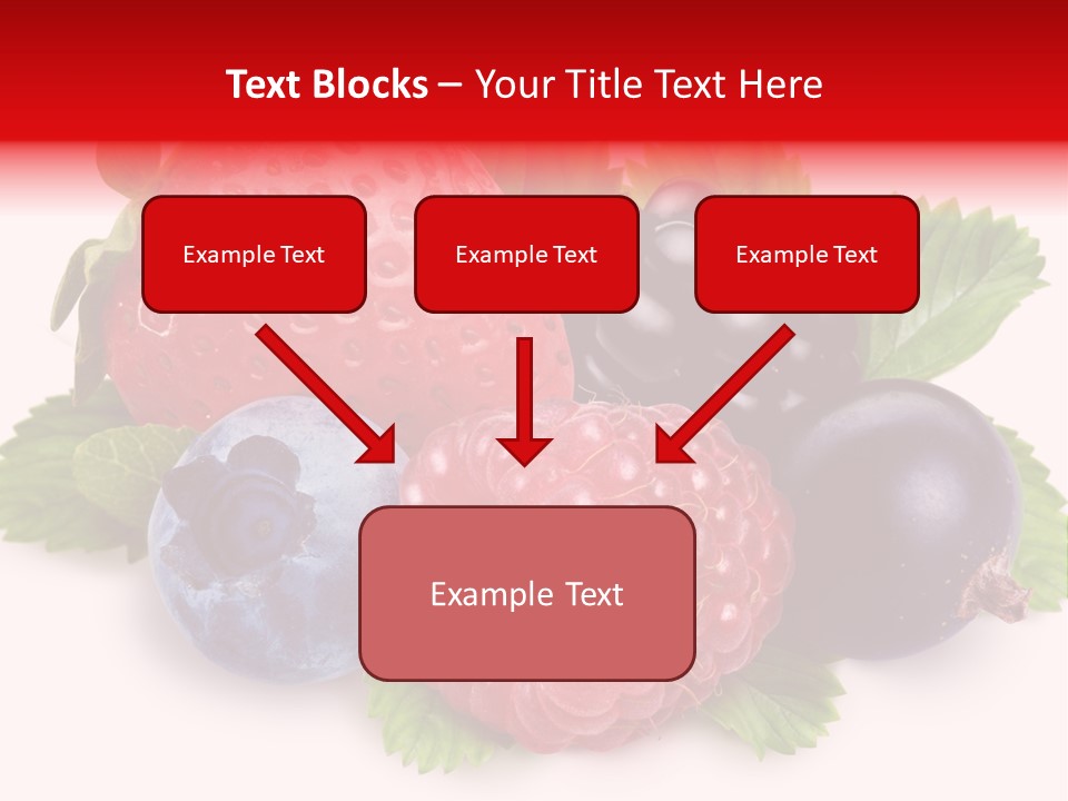Food Strawberry Mix PowerPoint Template