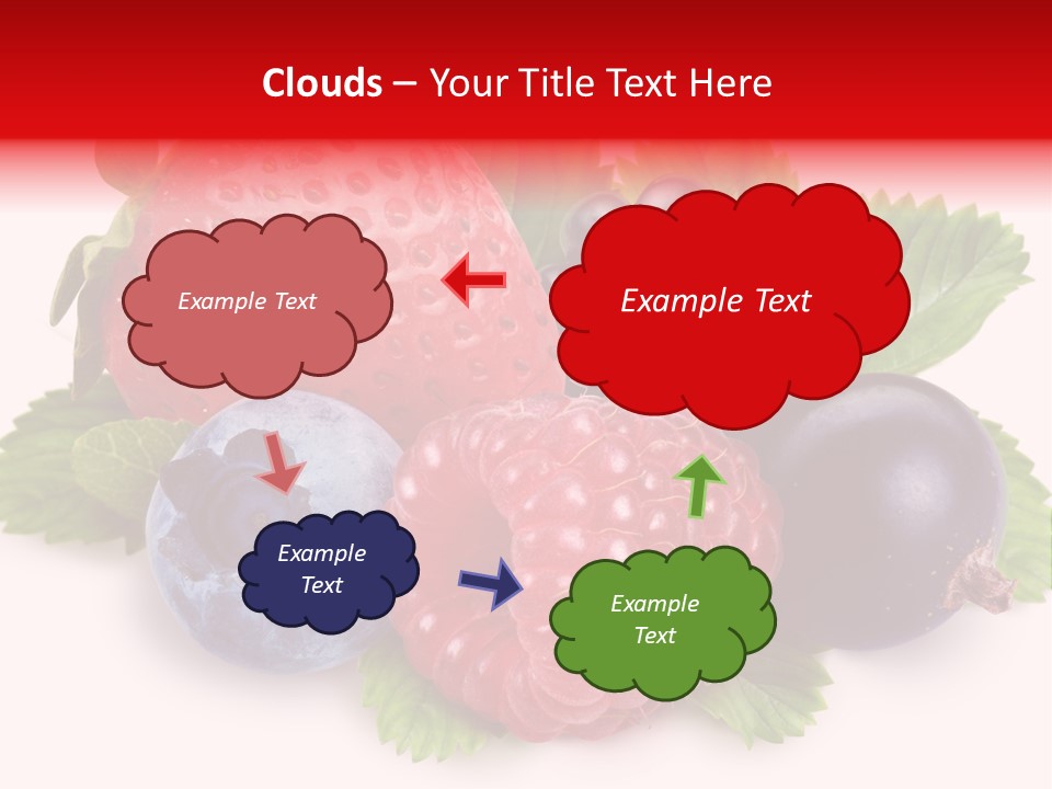 Food Strawberry Mix PowerPoint Template