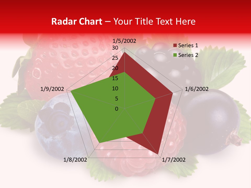 Food Strawberry Mix PowerPoint Template
