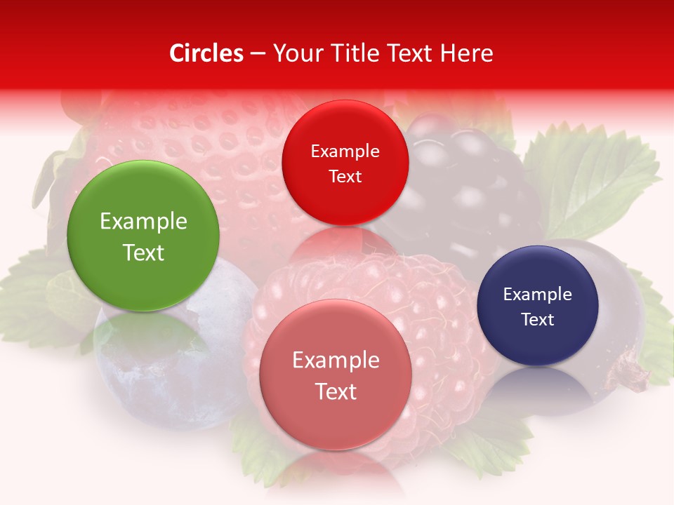 Food Strawberry Mix PowerPoint Template