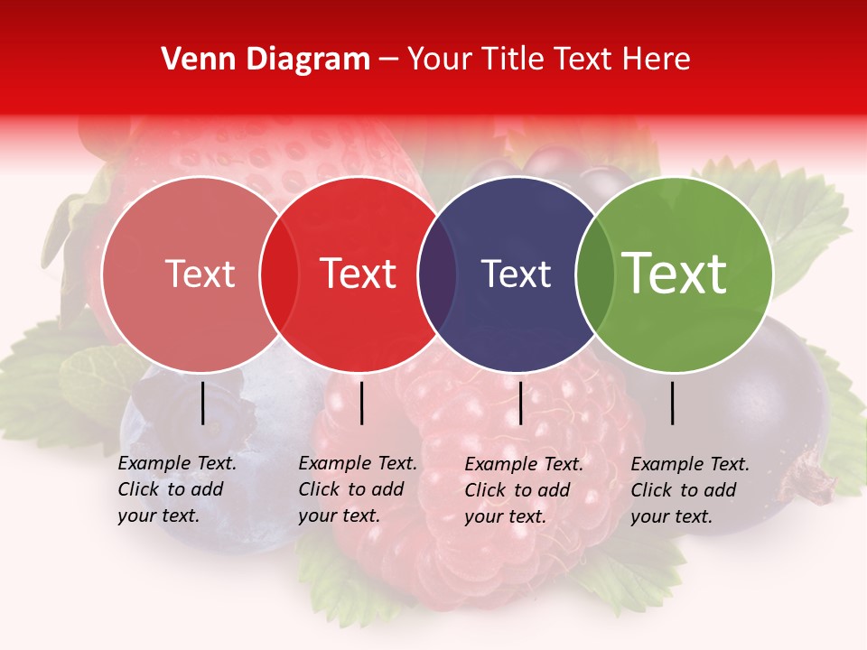 Food Strawberry Mix PowerPoint Template