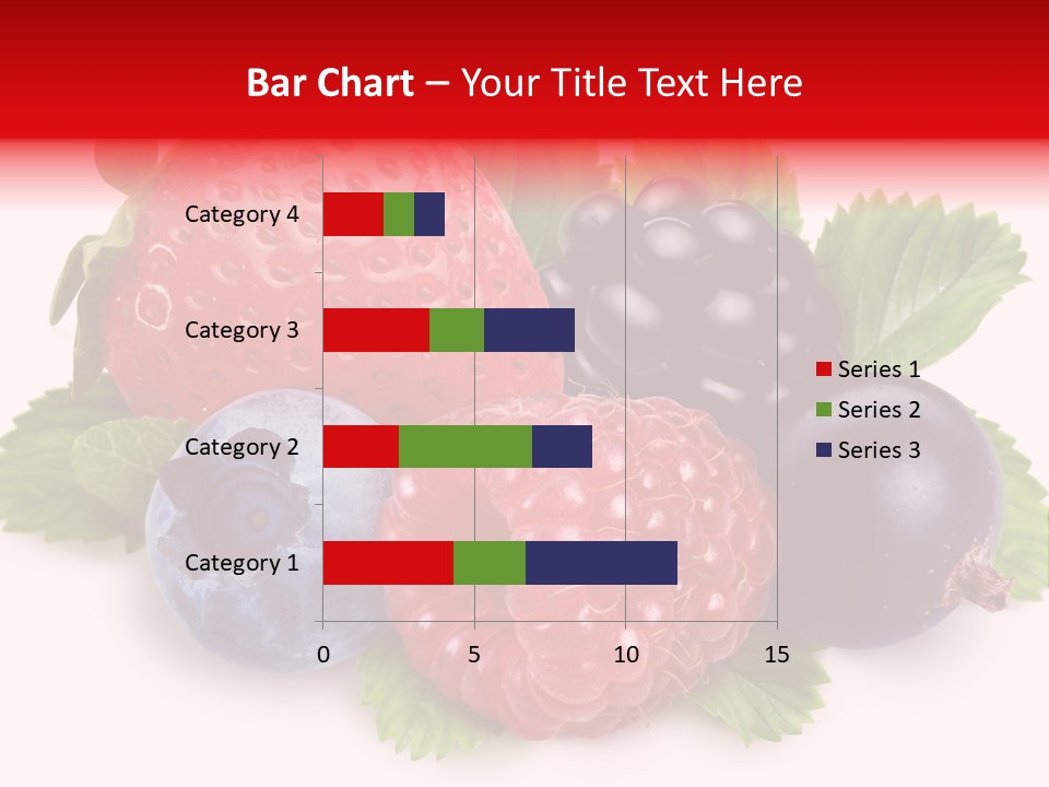 Food Strawberry Mix PowerPoint Template