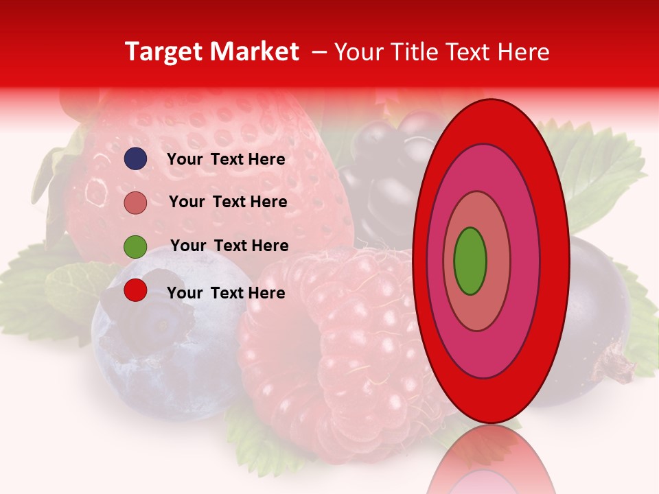 Food Strawberry Mix PowerPoint Template