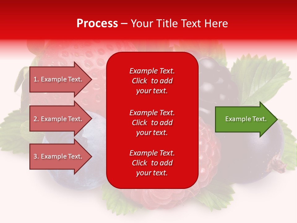 Food Strawberry Mix PowerPoint Template