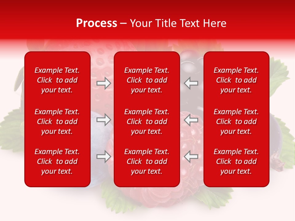 Food Strawberry Mix PowerPoint Template