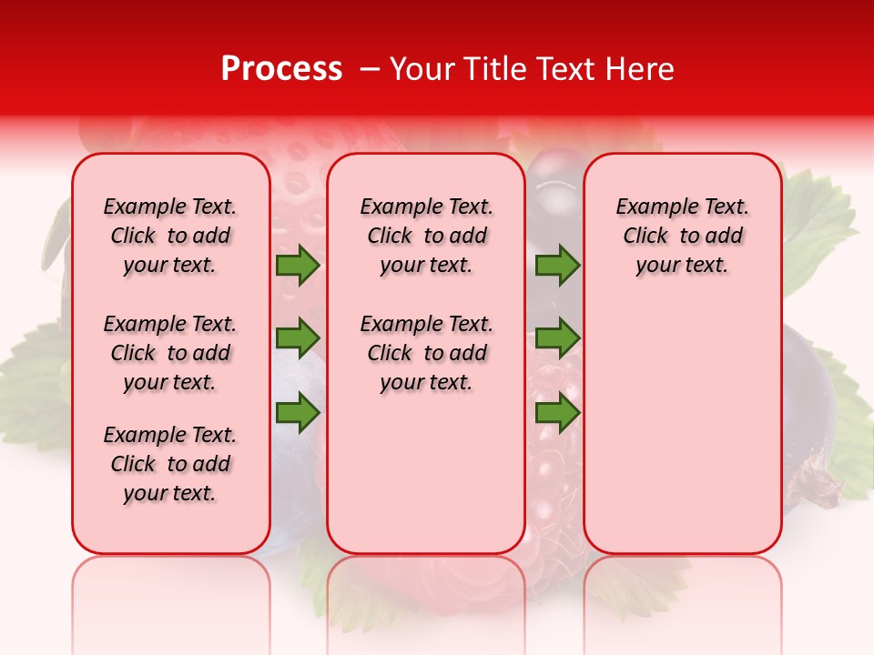 Food Strawberry Mix PowerPoint Template