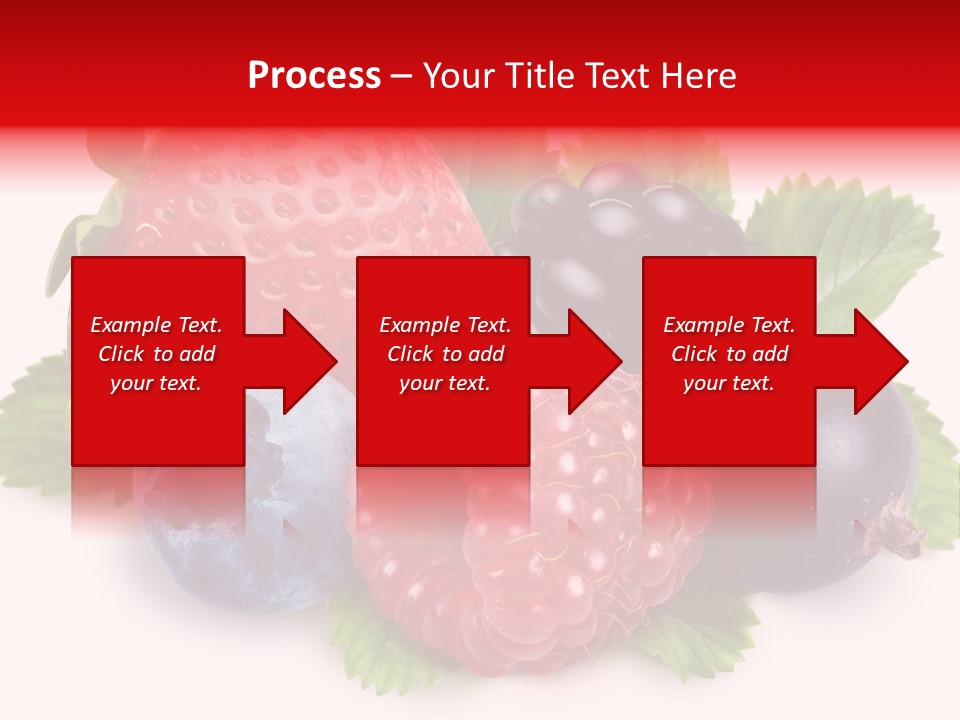 Food Strawberry Mix PowerPoint Template