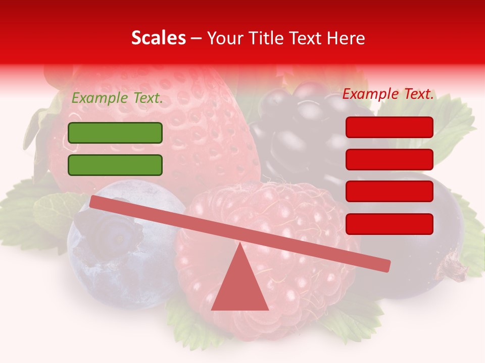 Food Strawberry Mix PowerPoint Template