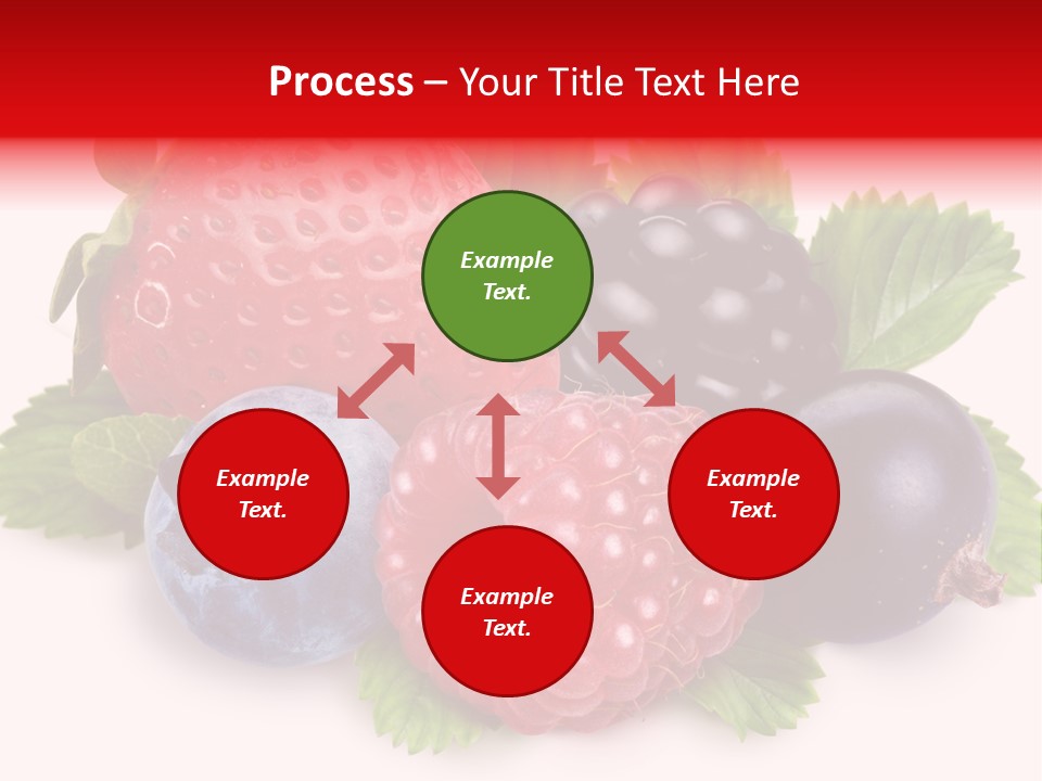 Food Strawberry Mix PowerPoint Template