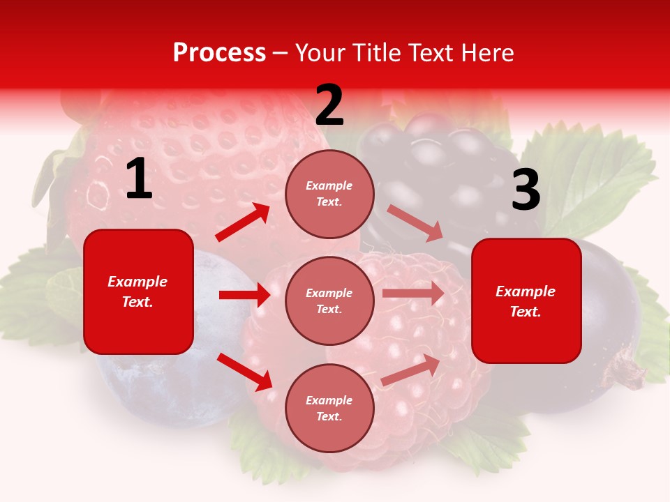 Food Strawberry Mix PowerPoint Template