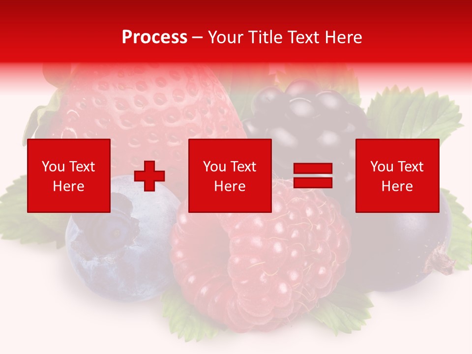 Food Strawberry Mix PowerPoint Template