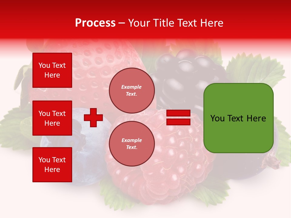 Food Strawberry Mix PowerPoint Template