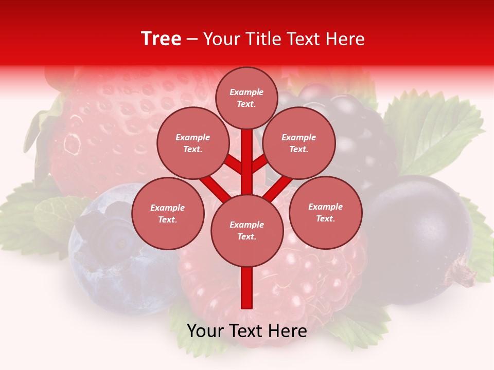 Food Strawberry Mix PowerPoint Template