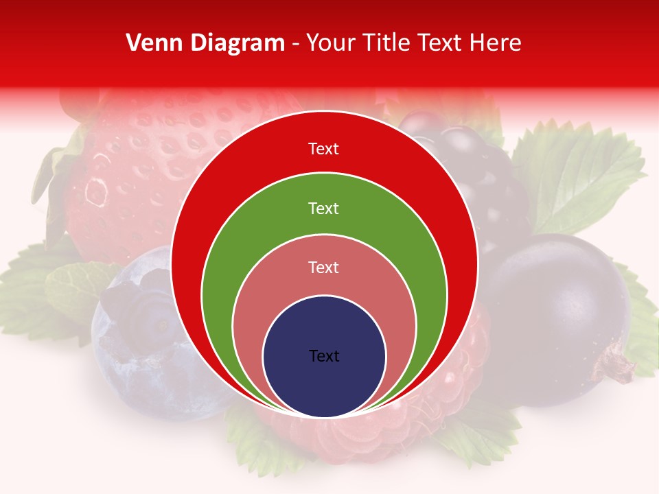 Food Strawberry Mix PowerPoint Template