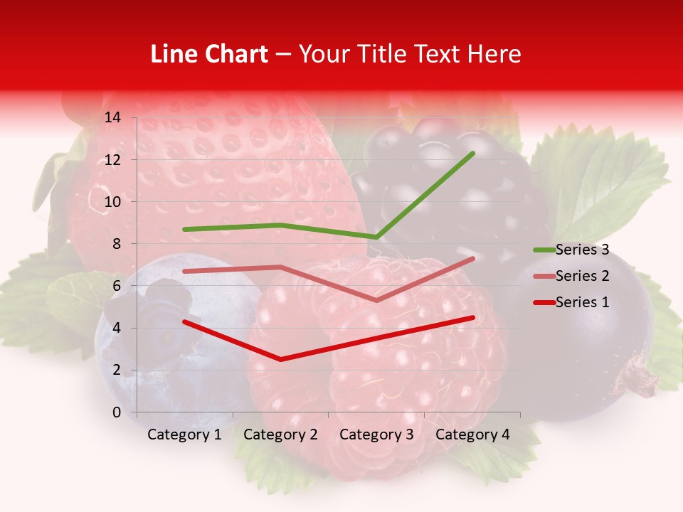 Food Strawberry Mix PowerPoint Template