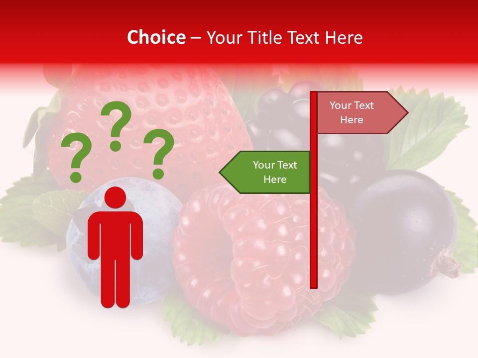 Food Strawberry Mix PowerPoint Template