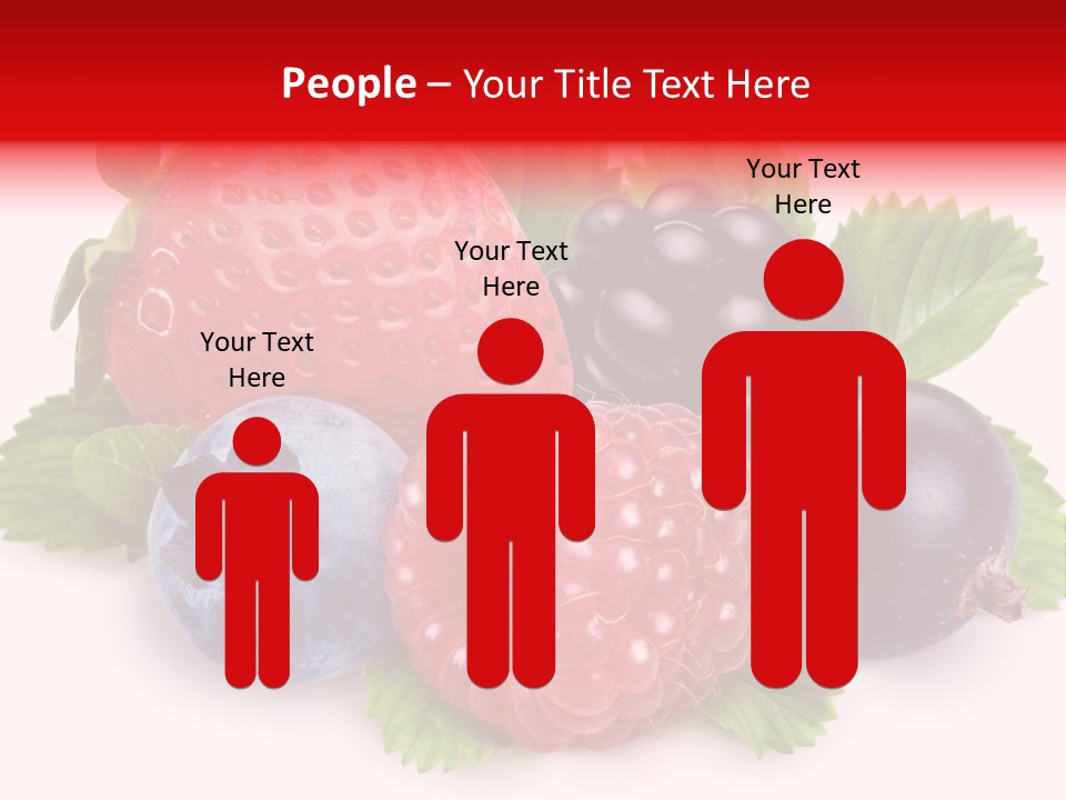 Food Strawberry Mix PowerPoint Template