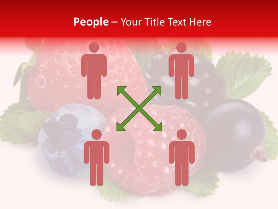 Food Strawberry Mix PowerPoint Template