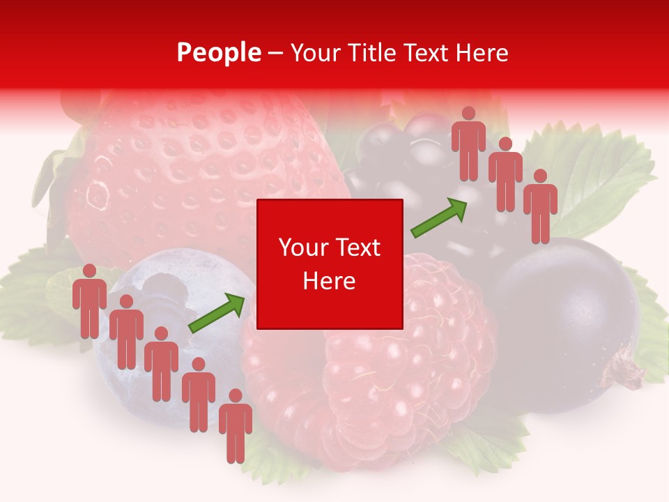 Food Strawberry Mix PowerPoint Template
