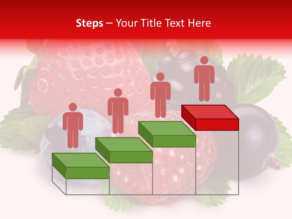 Food Strawberry Mix PowerPoint Template