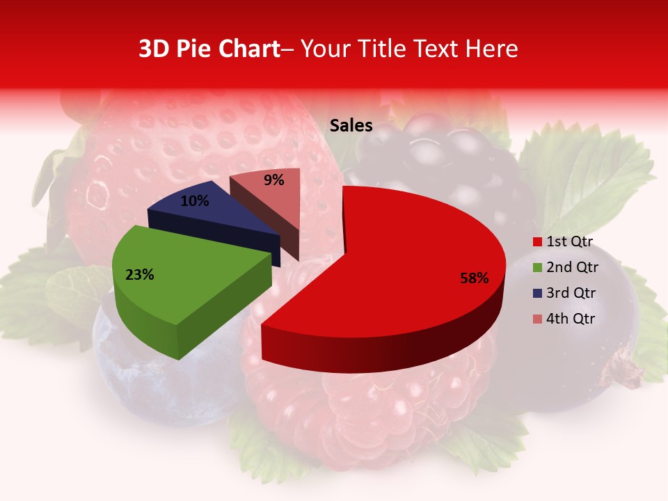 Food Strawberry Mix PowerPoint Template