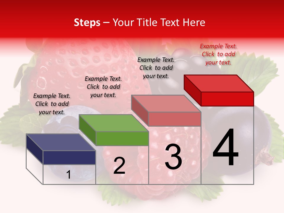 Food Strawberry Mix PowerPoint Template