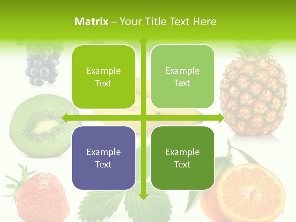 Organic Blue Still Life PowerPoint Template