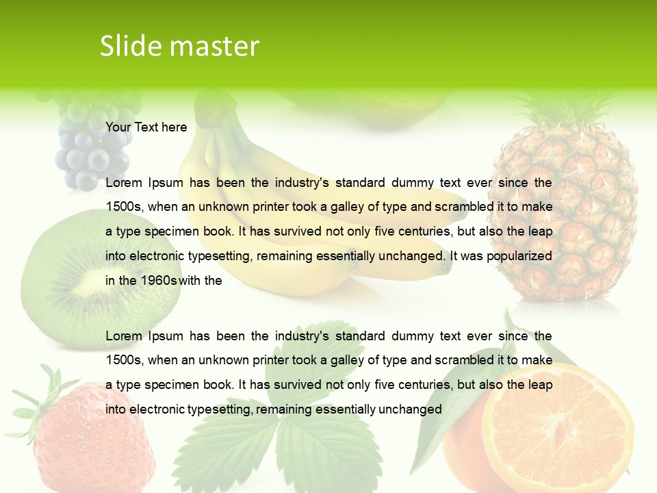 Organic Blue Still Life PowerPoint Template